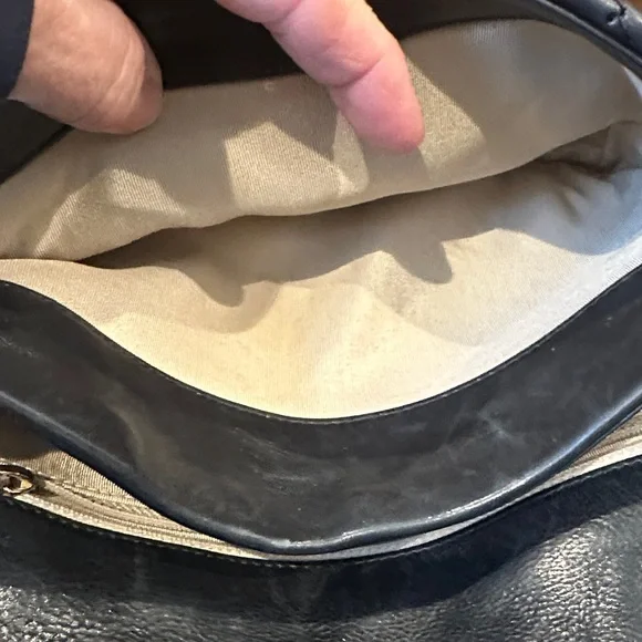 Chanel Quilted Black Shoulder Bag with Gold Accents - Picture 14 of 16